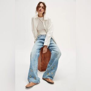 MOTHER Superior The Bookie Heel Jeans in Righteous Gemstone